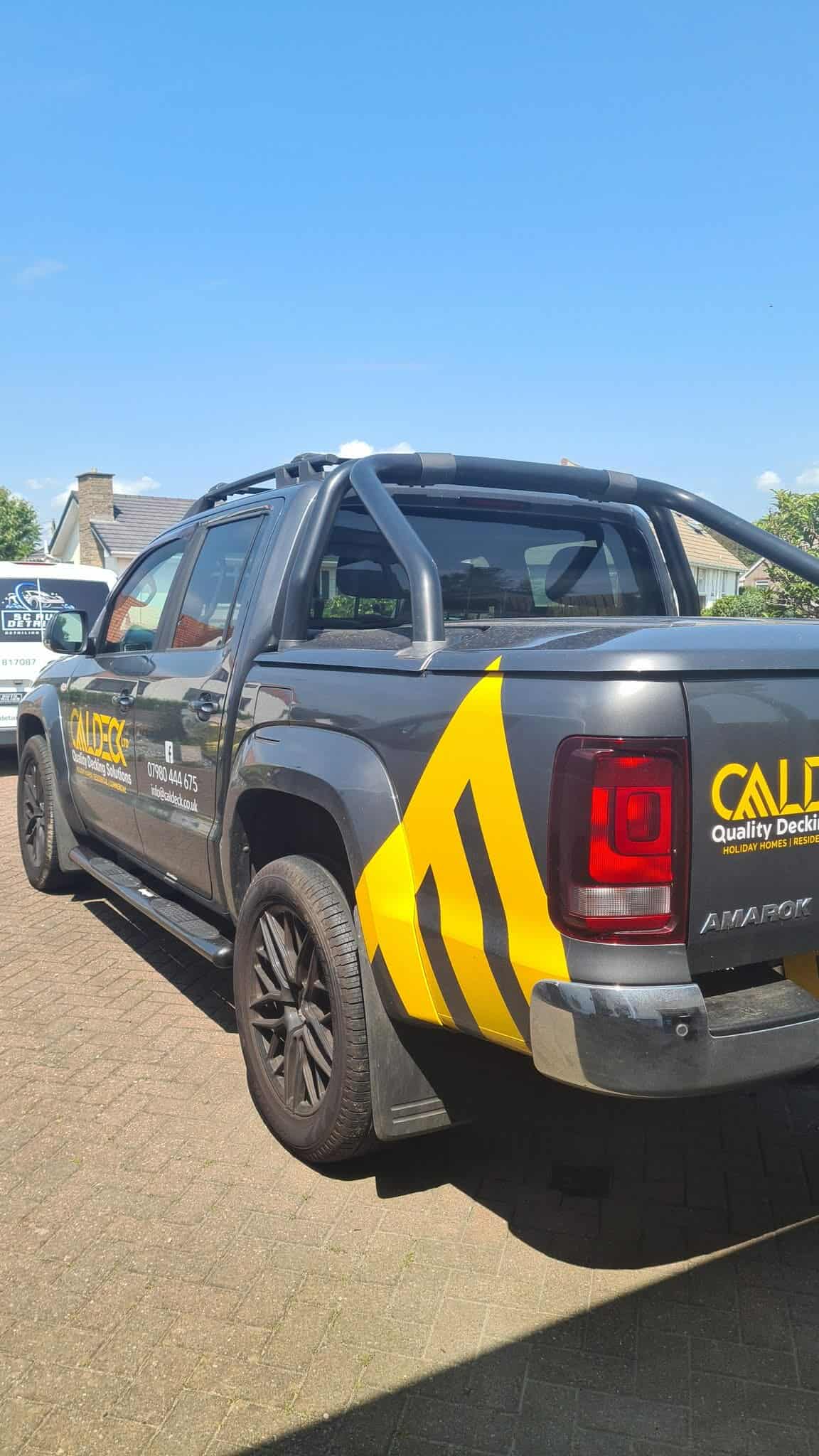 Vehicle before decal removal